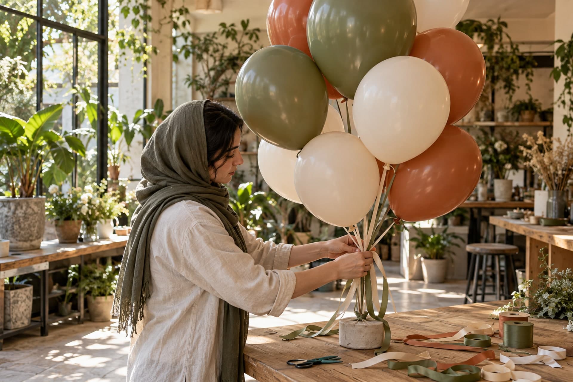 تصویرسازی اصلی برای ساخت دستهگل بادکنکی